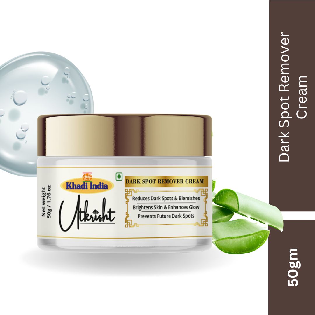 Utkrisht Khadi Dark Spot & De-Pigmentation Cream (50g) | Reduces Acne Marks, Sun Spots & Uneven Skin Tone