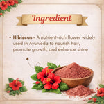 Kayee Ayurveda Hibiscus Hair Care Powder, Herbal Hibiscus Powder for Hair Nourishment & Conditioning, Helps Maintain Smooth, Soft, Manageable & Healthy-Looking Hair, Traditional Herbal Hair Care | 100 g