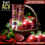 Vitaminnica ACV Moringa 5-in-1 Effervescent Tablets - Mixberries Weight & Detox, 15 Count
