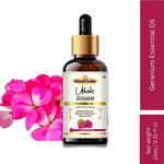 Khadi Geranium Essential Oil – 100% Pure & Natural Aromatherapy Oil for Skin, Hair & Stress Relief