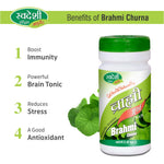 Pack of 2 Brahmi Churna 100gm Brain Tonic, Stress Support, Immunity Support & Antioxidant Benefits.