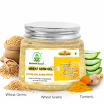 Bhudevam Naturals Khadi Wheatgerm Aloe Vera Gel for Face & Hair – Hydrating, Nourishing & Skin Brightening- 200GM