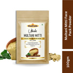 Khadi Multani Mitti Powder for Face & Hair | 100% Natural Fuller’s Earth Powder | Deep Cleansing & Oil Control | Face Pack & Hair Mask for Skin & Scalp Care | For All Skin Types | 100 gm
