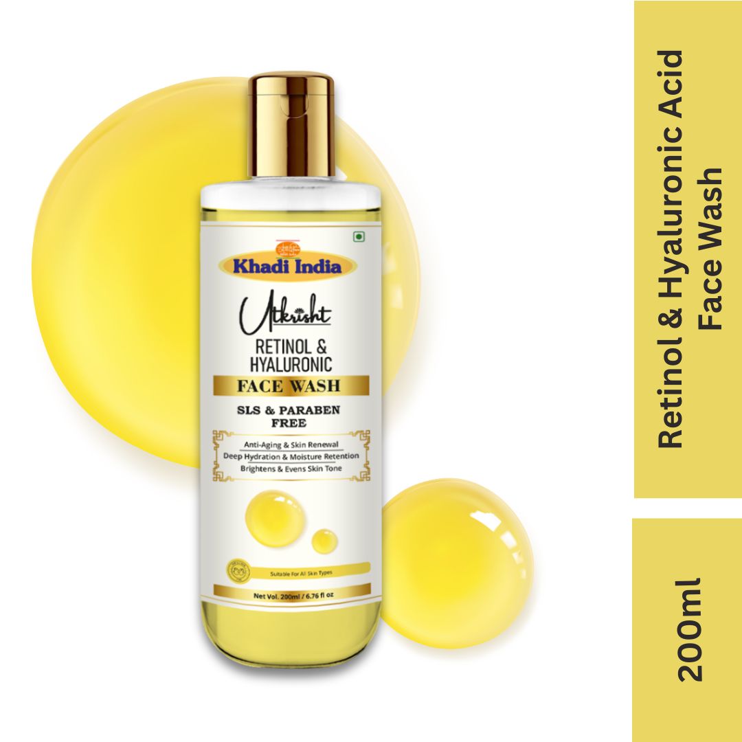 Utkrisht Khadi Retinol & Hyaluronic Face Wash (200ml)