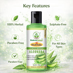 Bhudevam Naturals Khadi Aloe Vera Face Wash – Gentle Daily Cleansing for Soft & Hydrated Skin -  420ML (Pack of 2)