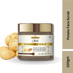Khadi Potato Face Scrub | Natural Exfoliating Scrub with Potato Extract | Helps Remove Dead Skin, Dirt & Surface Impurities | De-Tan, Pigmentation & Skin Brightening Care | Helps Improve Skin Texture & Glow | For All Skin Types | 100 gm