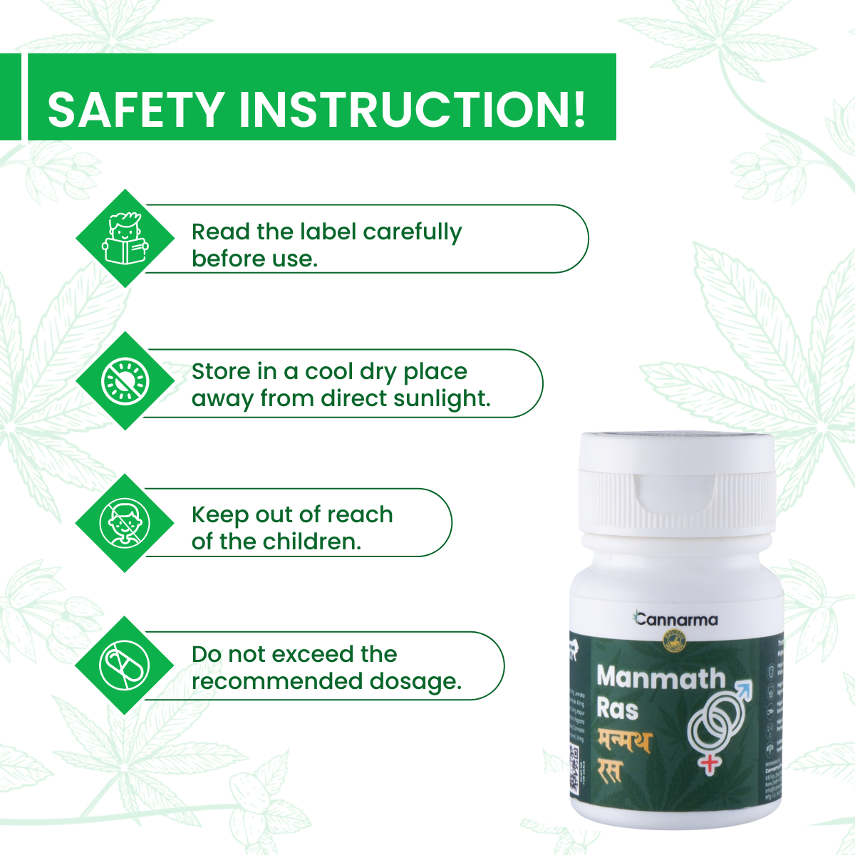 Cannarma Ultra Premium Manmath Ras Tablet - 30 Tablets
