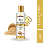 Utkrisht Khadi Pure Sesame Oil | For Hair Growth, Hair Fall Control, Scalp Nourishment & Deep Skin Moisturization