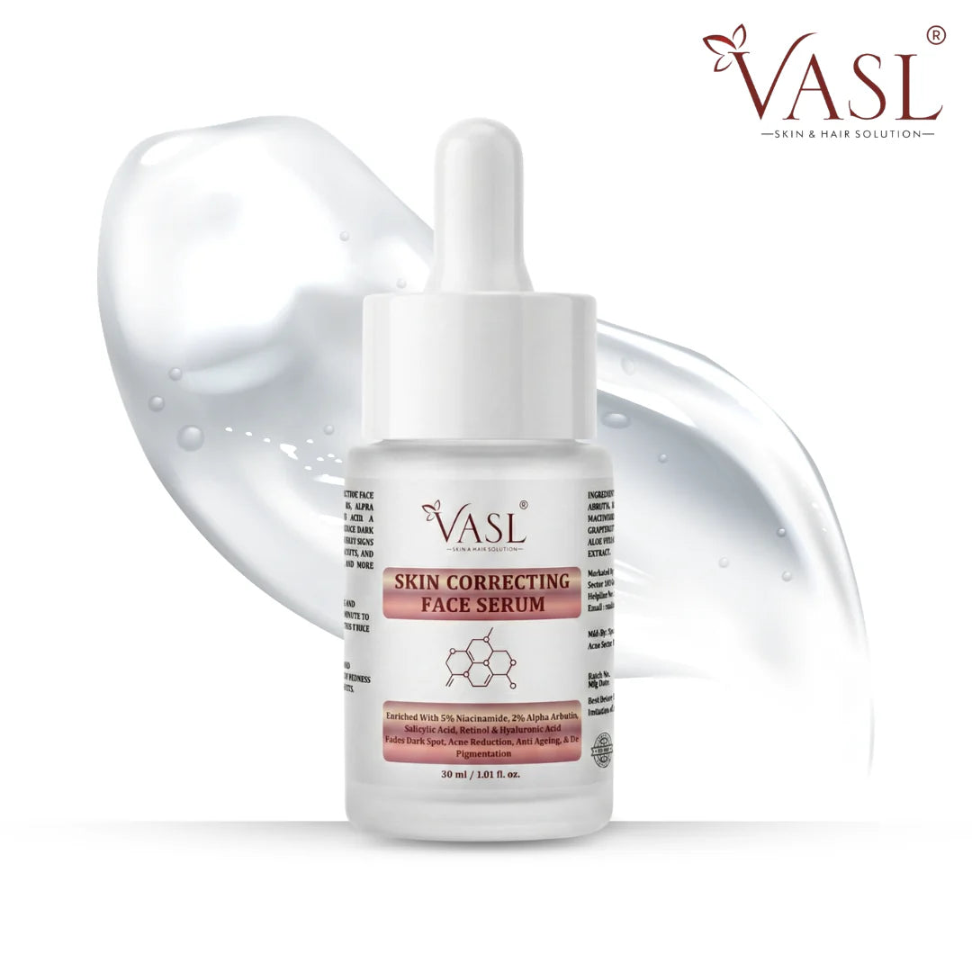 VASL Skin Correcting Face Serum - 5% Niacinamide & 2% Alpha Arbutin, 30ml