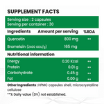 Raskam Healthcare Quercetin with Bromelain Capsules | 60 Veg Capsules