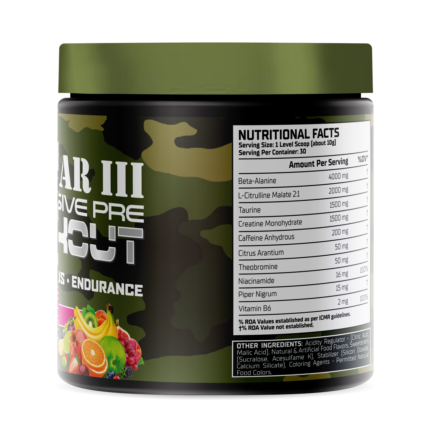 Warzone World War 3 Pre-workout – 300 Grams/30 Servings