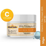 Kayee Ayurveda Vitamin C Day Cream 20% with SPF 30 for Face, Brightening Facial Moisturizer for Dull Skin, Helps Support Radiant-Looking Skin & Even-Looking Tone, Daily Sun Protection Cream | 50 g