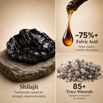 Herbs O' Shrubs Shilajit Pro Snap Sachet | Ayurvedic Resin for Energy, Strength, Stamina & Vitality | Fulvic Acid & Minerals | Instant On-the-Go Male Wellness, 30 Sachets