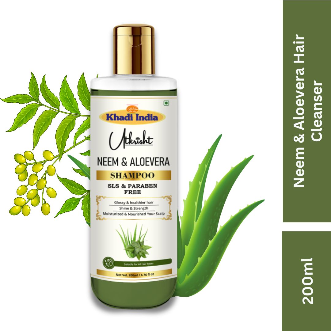 Utkrisht Khadi Neem & Aloe Vera Shampoo (200ml)