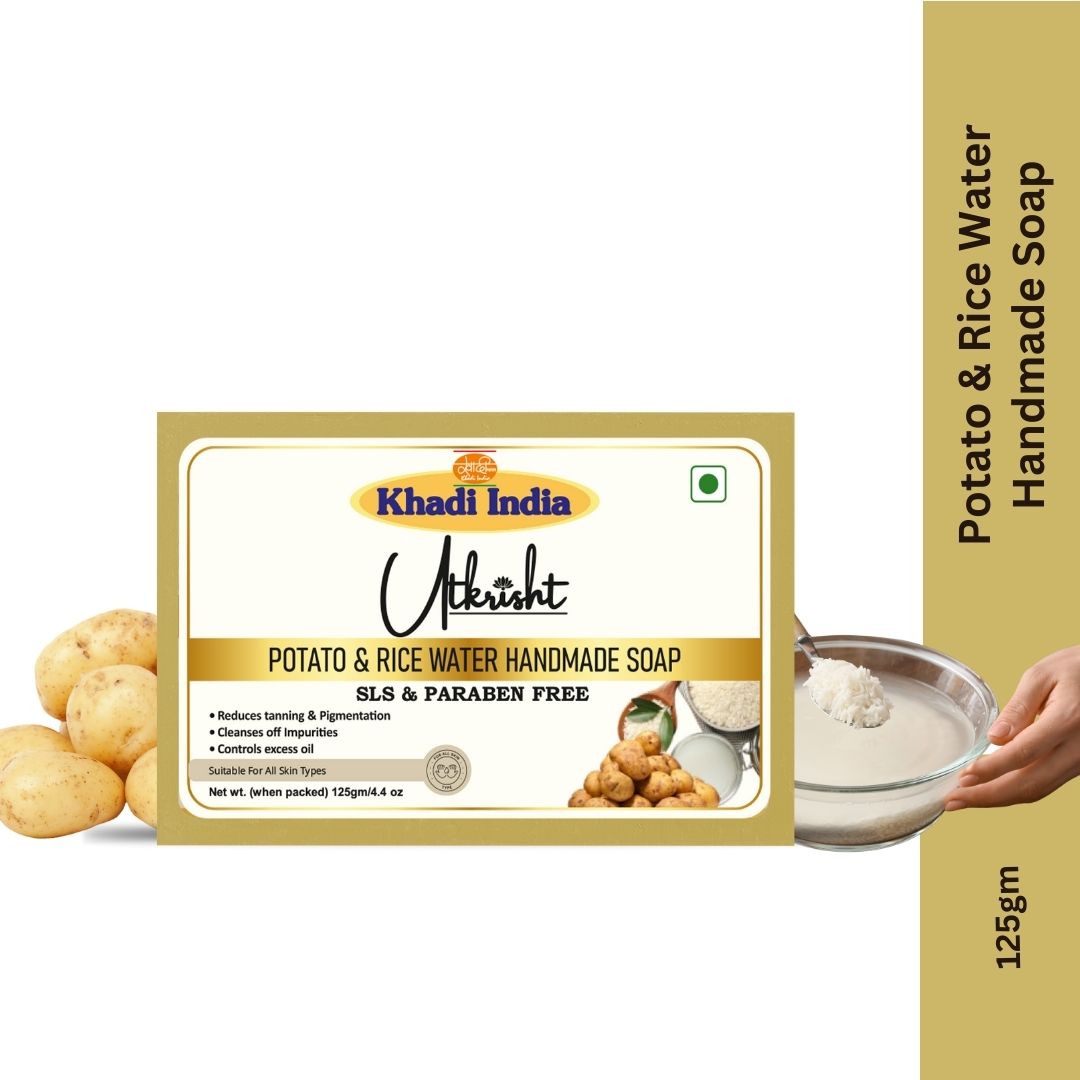 Utkrisht Khadi Potato Rice Water Soap (125g)