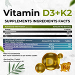 Health Veda Organics Vitamin D3 + K2 Healthy Bones Tablet - 60 Tablets