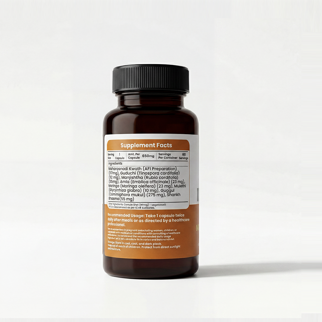 Vedia Immunoved Capsule | Herbal Immunity Booster & Anti-Inflammatory Support Supplement