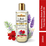 Utkrisht Khadi Pure Rosemary, Lavender & Hibiscus Hair Oil | Herbal Formula for Hair Growth, Hair Fall Control & Scalp Nourishment