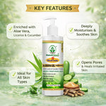Bhudevam Naturals Khadi Aloe Vera Gel for Acne & Pimples – Reduces Redness & Blemishes Transparent- 500GM