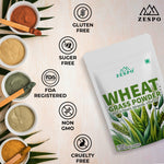 Zespo Wheatgrass Powder 60 g | 100% Pure Wheatgrass (Triticum aestivum) | Green Superfood for Digestion & Daily Nutrition | 40 Servings | Vegan
