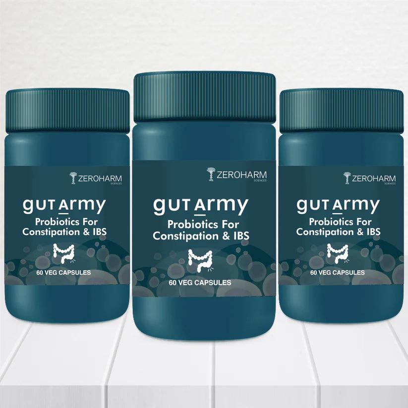 Zeroharm Gut Army Constipation IBS Capsules - 60 Capsules