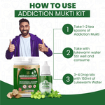 Divya Shree Addiction Mukti & Punch Tulsi Drop Kit - Natural Remedy for Alcohol & Smoking De Addiction