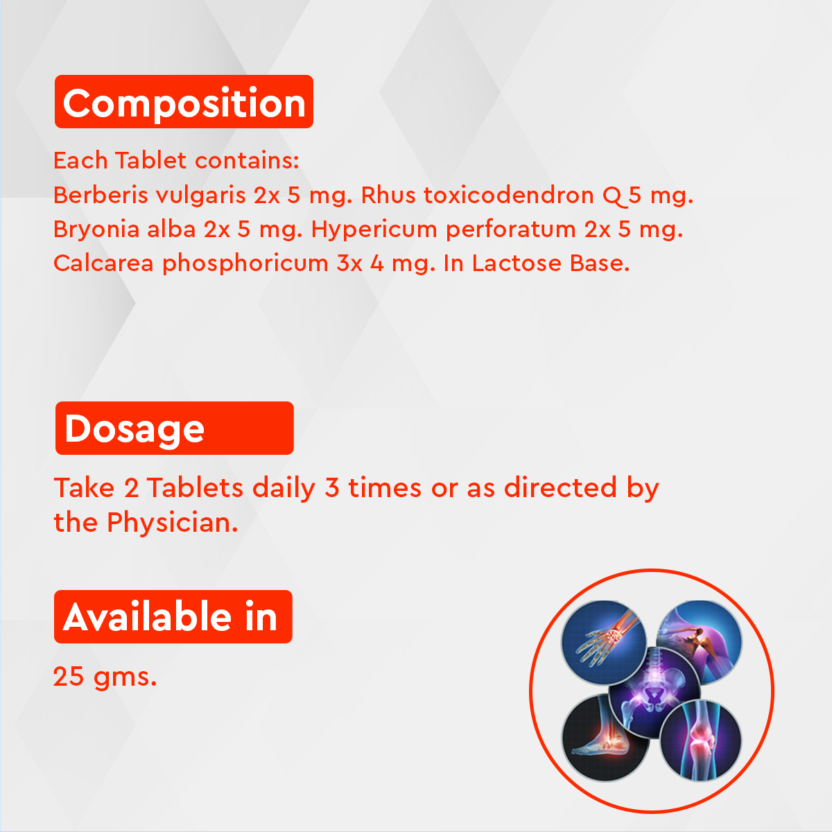 Allen Orthotone Tablet - 25gm - Pack of 2