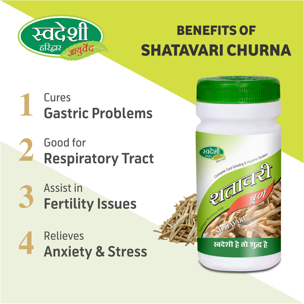 Pack of 2 Shatavari Churna 100gm for Digestive & Women’s Wellness.