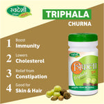 Pack of 2 Triphala Churna 100gm for Digestion, Immunity, Cholesterol Support.