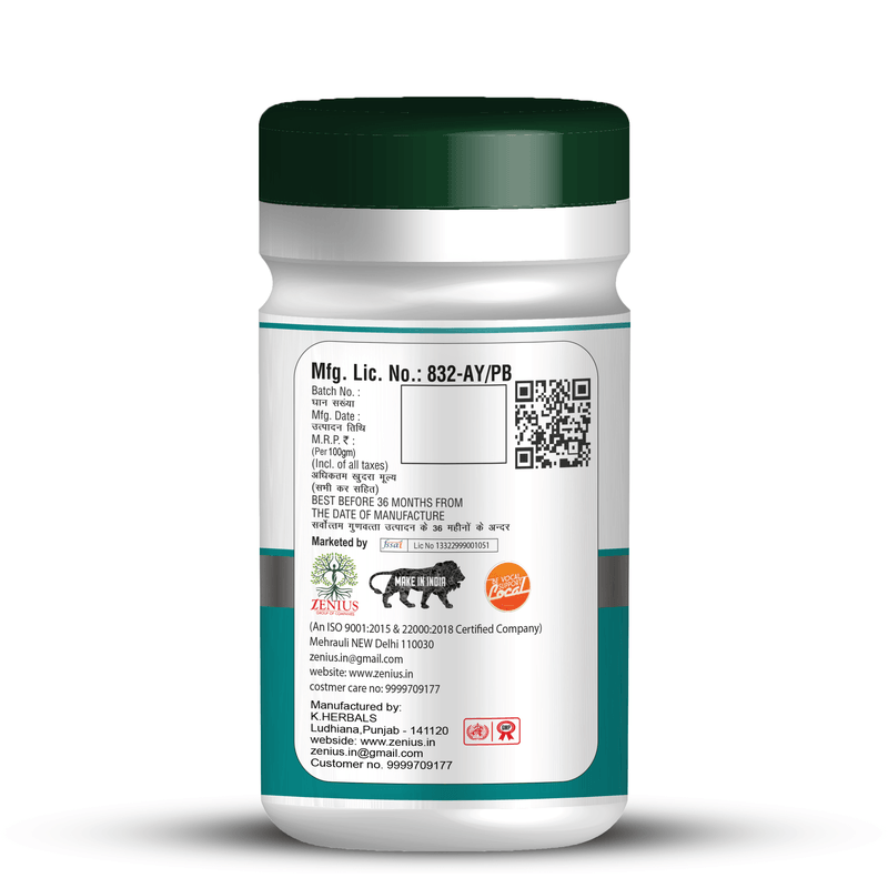 Zenius Constipation Churan Powder - 100gm Powder