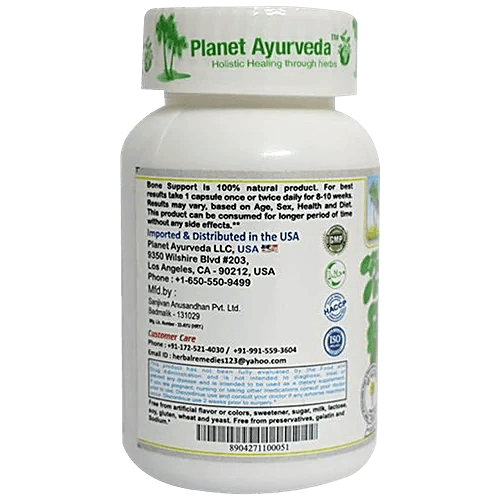 Planet Ayurveda Bone Support Capsules - 60 Capsules