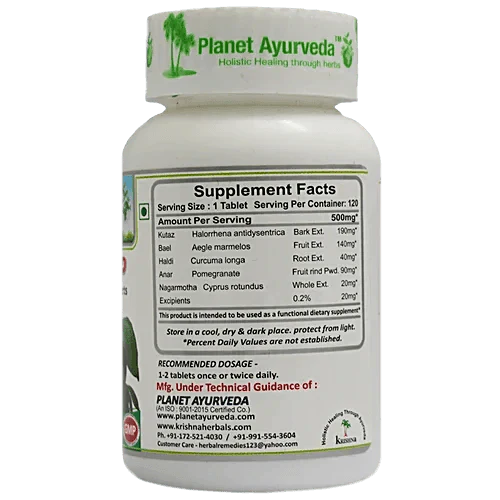 Planet Ayurveda Motion Stop Tablets - 120 Tablets