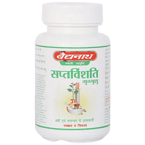 Baidyanath (Jhansi) Saptavinshati Guggulu Tablet - 80 Tabs