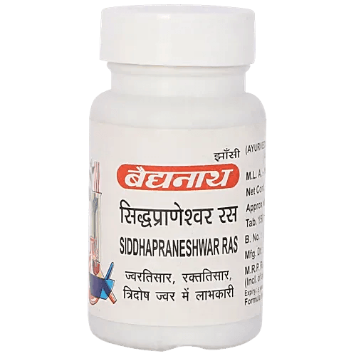 Baidyanath (Jhansi) Siddhapraneshwar Ras Tablet - 80Tabs