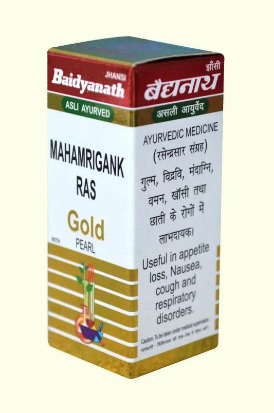 Baidyanath (Jhansi) Mahamrigank Ras with Gold Pearl Tablet