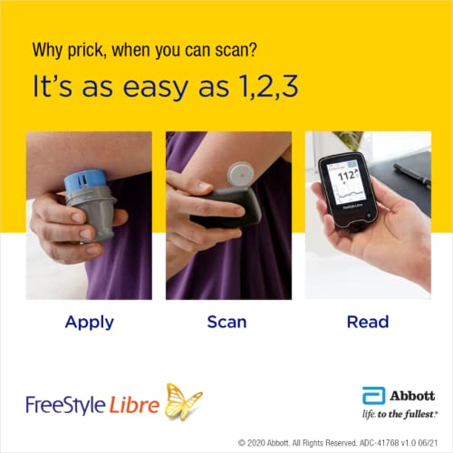 Freestyle Libre Flash Glucose Monitoring System-Sensor (4 Sensor & 1 Reader Combo)