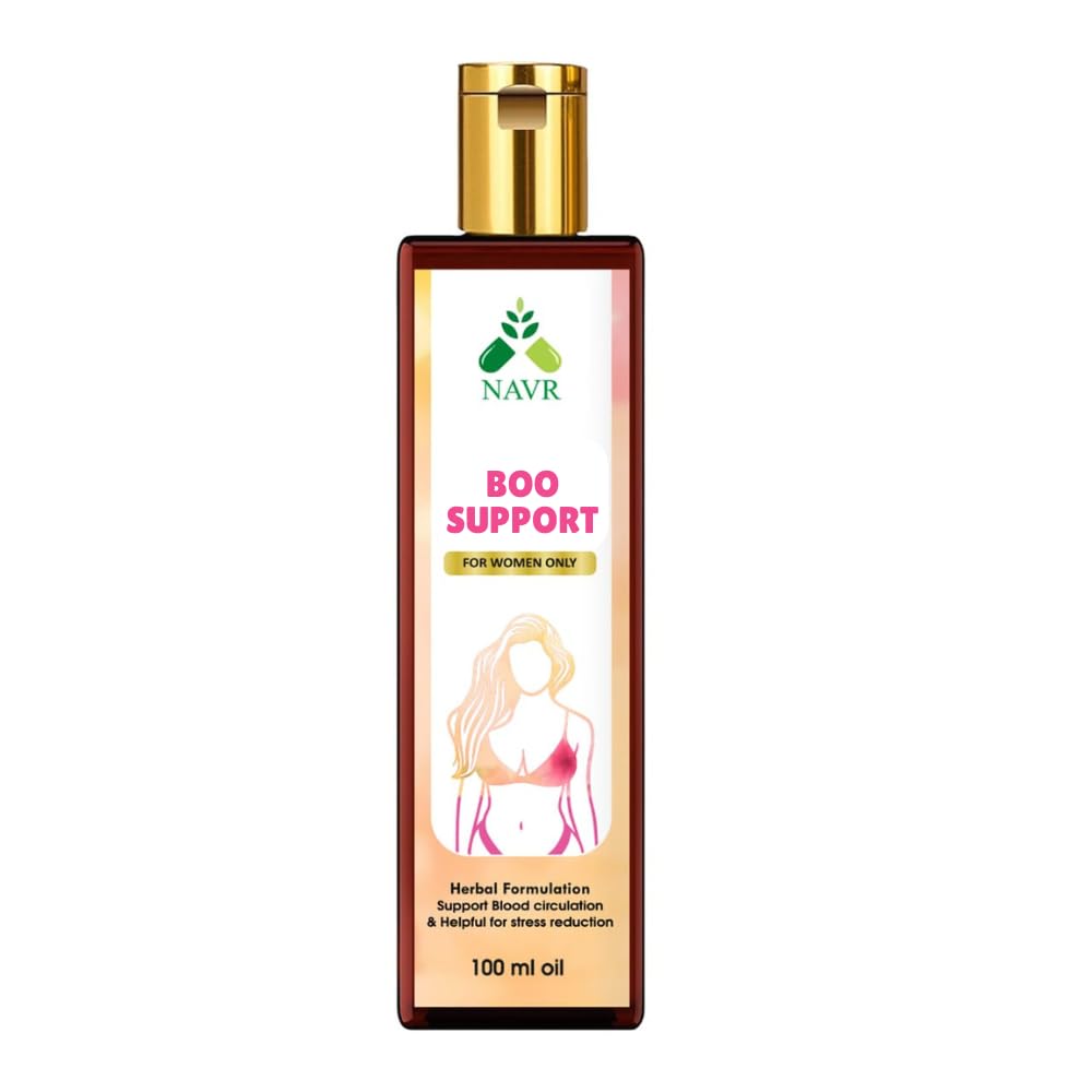 NAVR Boo Support Oil for Women, Herbal Formulation, Blood Circulation & Stress Reduction, 100ml