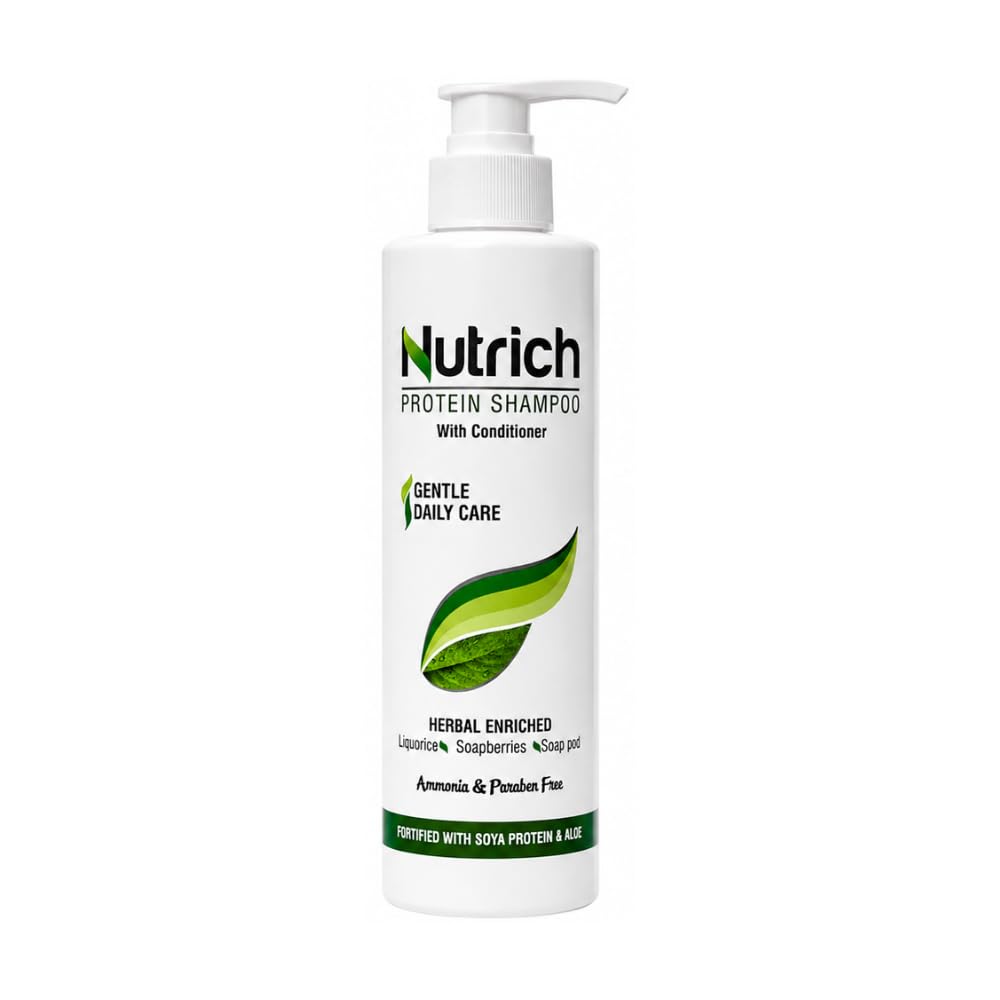 Ayulabs Nutrich Protein Shampoo | Nourishing Hair Cleanser with Conditioner | 200 ml