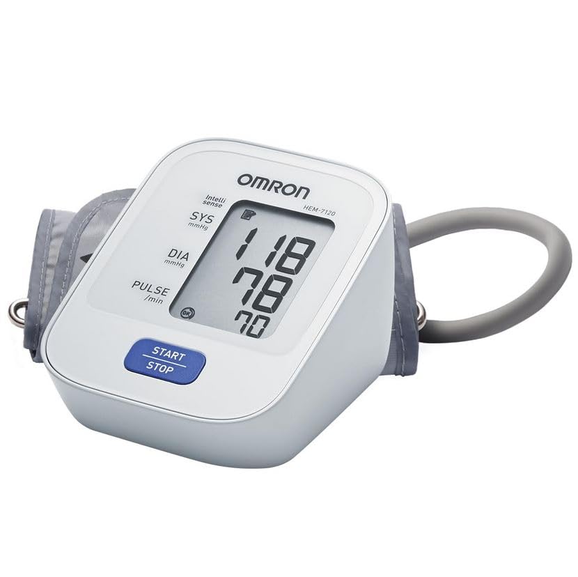 Omron HEM-7120 BP Monitor Fully Automatic Digital With Intellisense Technology For Most Accurate Measurement - Arm Circumference (22-32Cm)