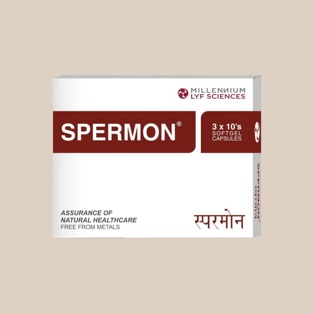 Millennium Herbal Care Spermon Soft Gelatin Capsule (60 Each) | Supports Men's Health