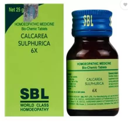 SBL Calcarea Sulphurica Biochemic Tablet - 25gm