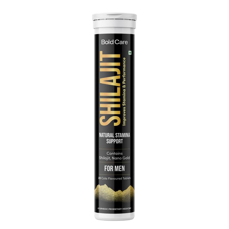 Bold Care Shilajit Effervescent Tablets For Natural Stamina Support - 20 Tablets