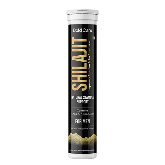 Bold Care Shilajit Effervescent Tablets For Natural Stamina Support - 20 Tablets
