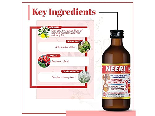Aimil Neeri Ayurvedic Syrup | Urinary Tract Infections (UTIs) | Burning Micturition - 200ml