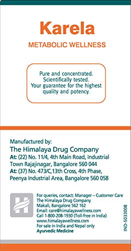 Himalaya Wellness Pure Herbs Karela Metabolic Wellness Tablet - 60 Tablets