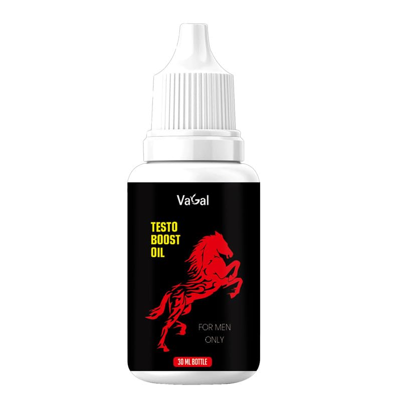 Vagal Testo Boost Oil for Men Massage Oil | Ayurvedic Massage Oil for Men | Help Restores Energy & Hardens the Relaxing Muscles | 30ml