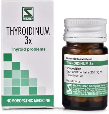 Dr Willmar Schwabe Thyroidinum Trituration Tablet 3X - 20gm (Pack of 2)