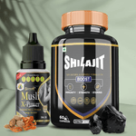 Divya Shree Shilajit Capsule & Musli X-Power Oil Performance Booster Kit For Men