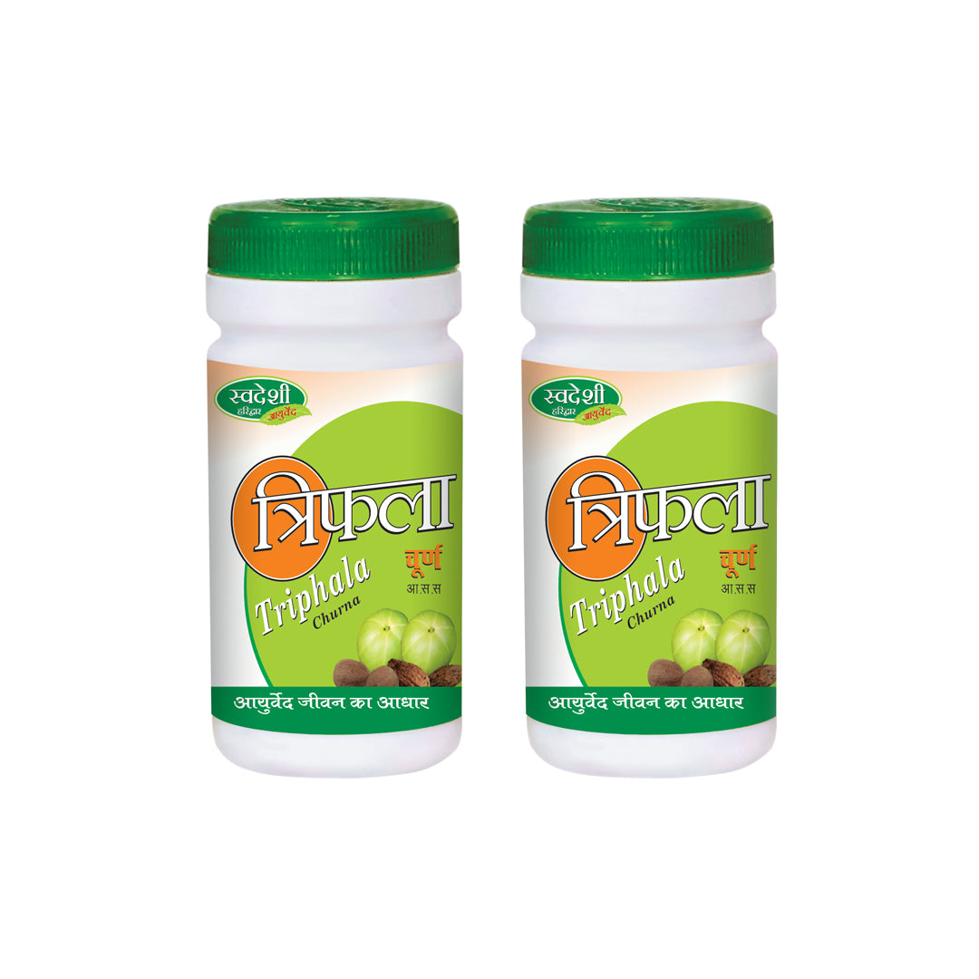 Pack of 2 Triphala Churna 100gm for Digestion, Immunity, Cholesterol Support.