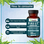 Ambic Pirest Vegetarian Capsule, for Effective Relief from Bavasir & Fistula (60 Each)